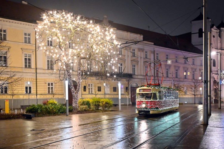 vianočná električka Bratislava