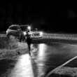 running in the rain
