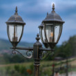 Lampy pri jazierku.