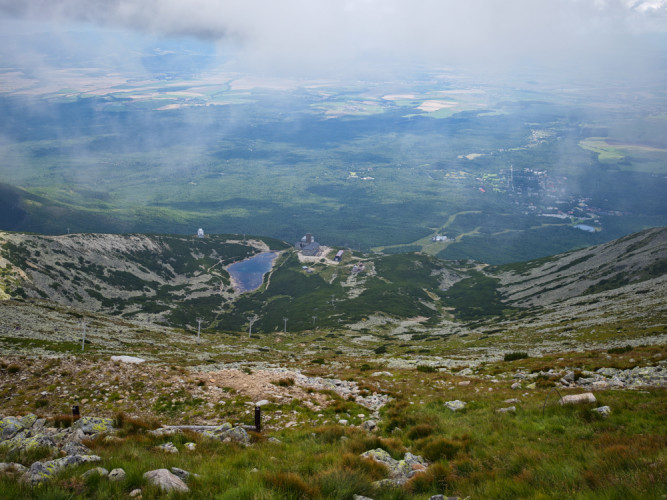 Pohľad z Lomnického sedla