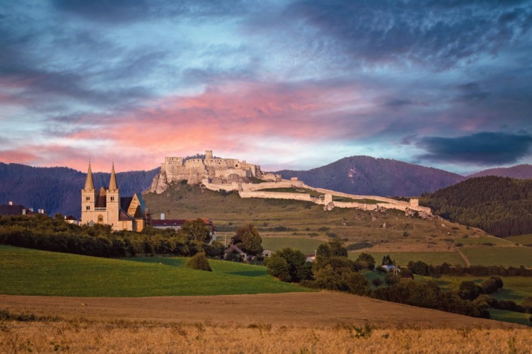 Západ slnka - Spišský hrad