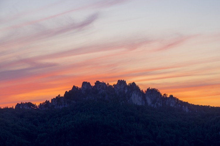 Suľovské skaly po západe