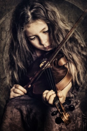Malá houslistka