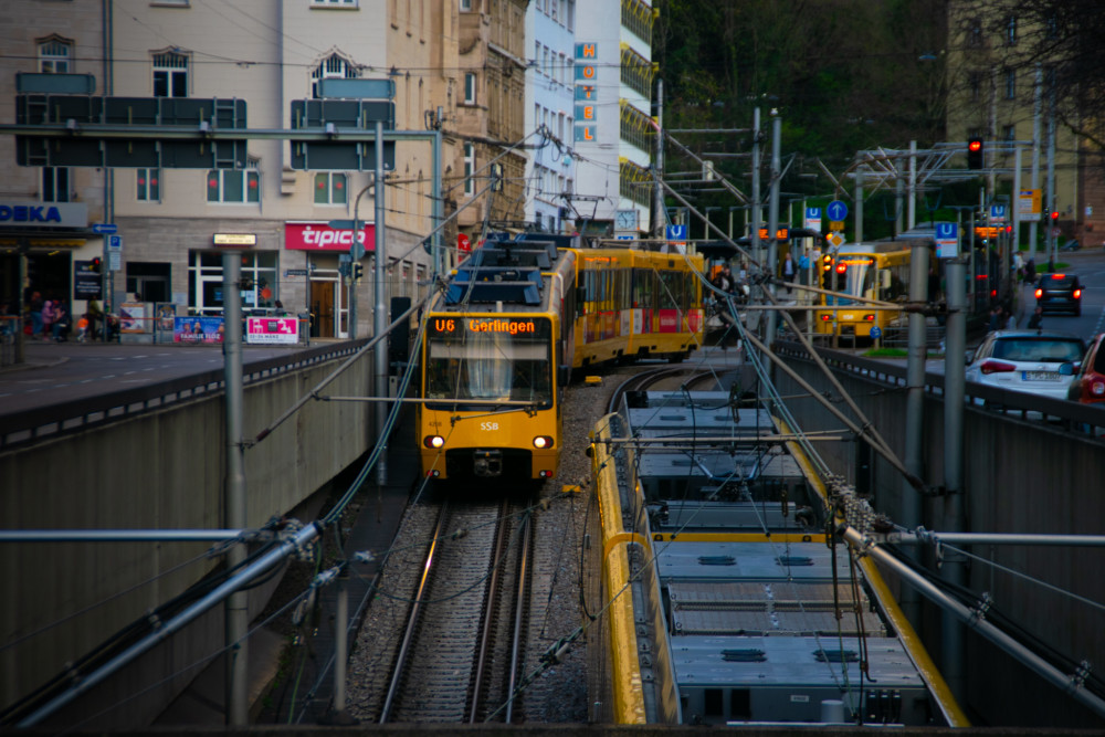 Električky v Stuttgarter