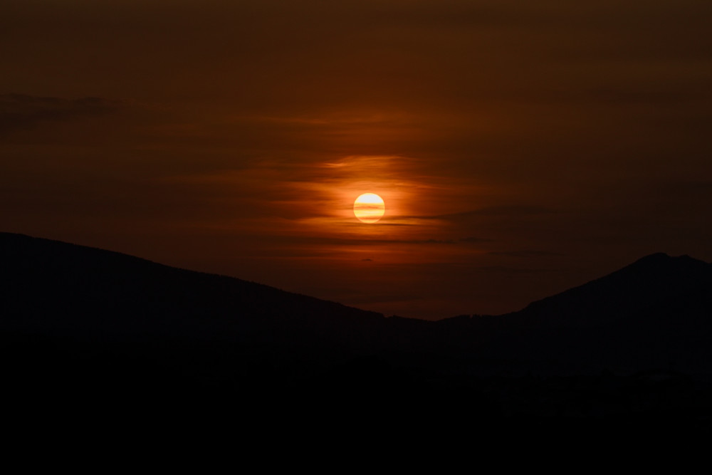 Východ slnka nad Martinom