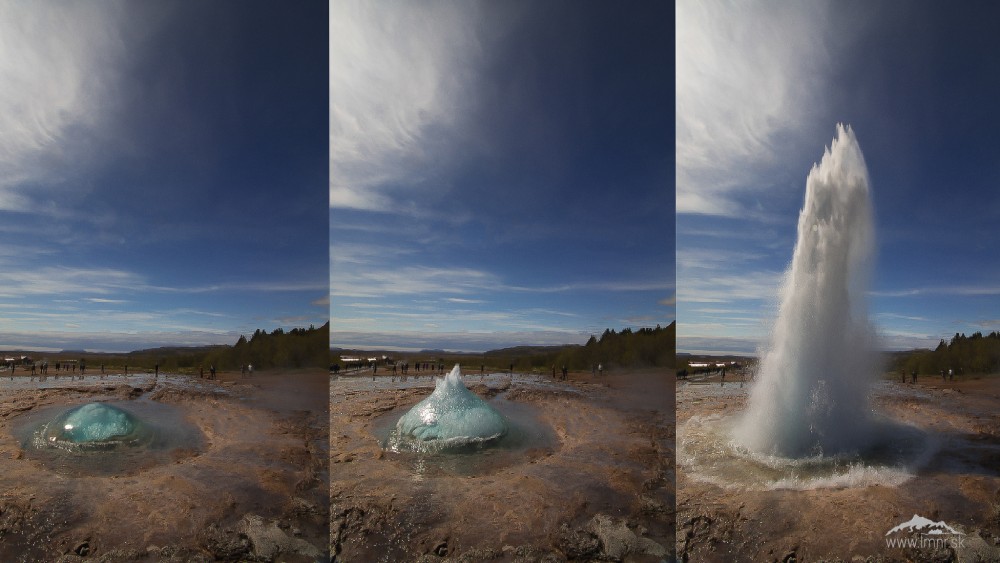 Strokkur gejzír (pokus)