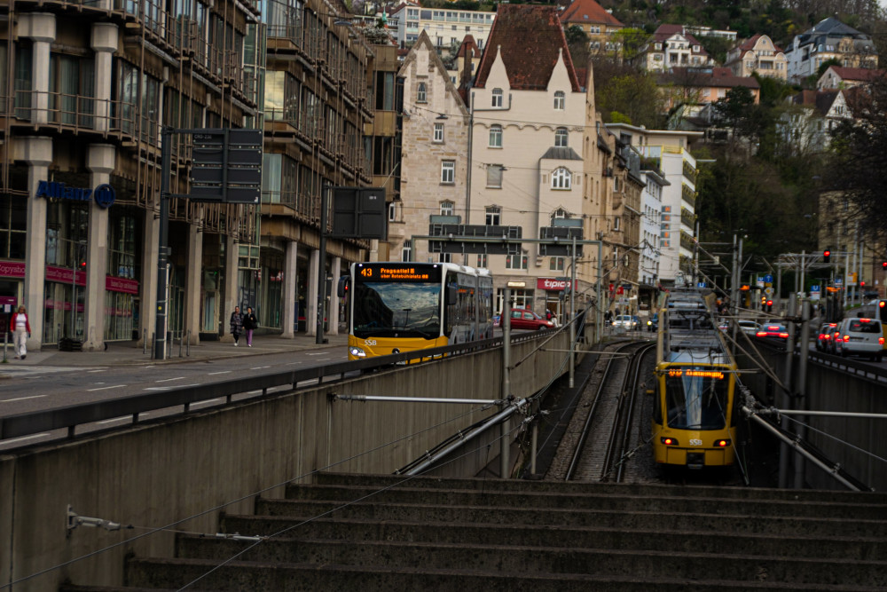 Električky v Stuttgarte