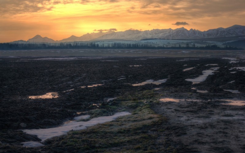 východ slnka, Tatry