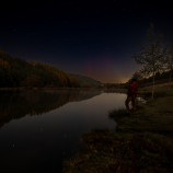 Rybník,ja a polárna žiara