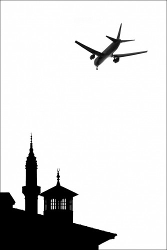 čierne na bielom: podvečer na rodose
