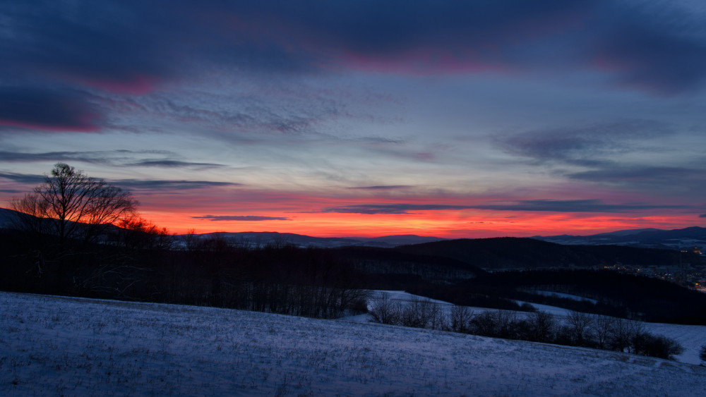 Novoročná modrá hodinka