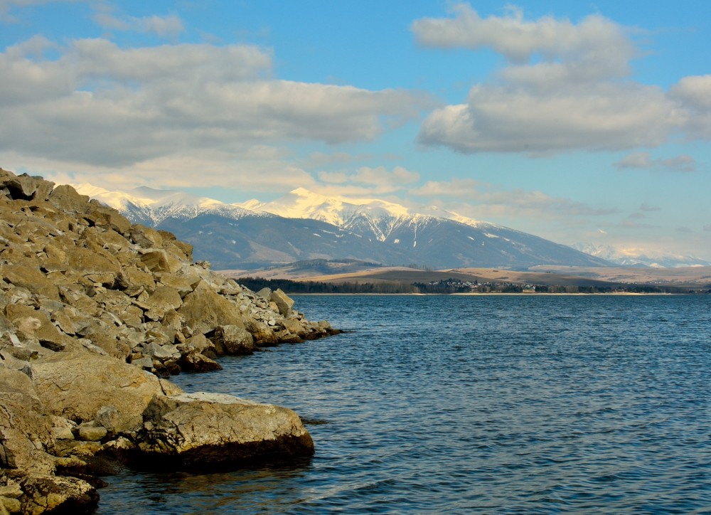 Pohľad na Vysoké Tatry z Liptovskej mary