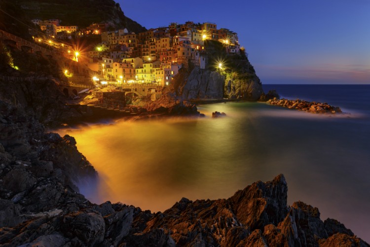 Večerná Manarola