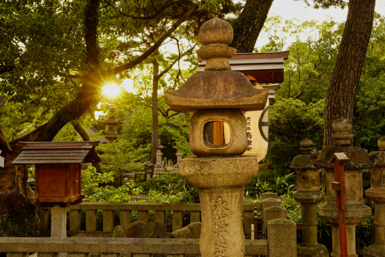 Večer nad svätyňou