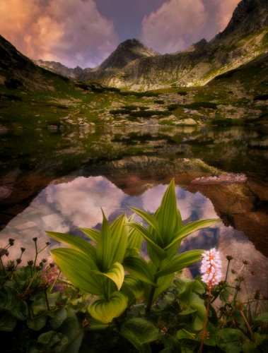 Pleso nad vodopádom Skok, Štrbský štít.