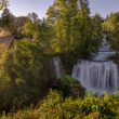 Horúce ráno v mestečku Slunj.