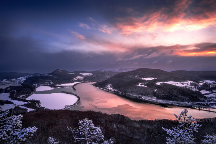 Silvestrovské, mrazivé ráno na Holíši