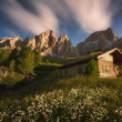 Ráno v Passo Gardene