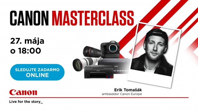 27. mája o 18:00 sa pripojte na Canon online Masterclass!