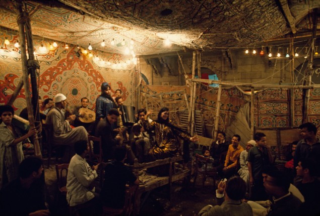 Folk singers entertain Muslims during Ramadan in Cairo, Egypt, May 1972. PHOTOGRAPH BY WINFIELD PARKS, NATIONAL GEOGRAPHIC