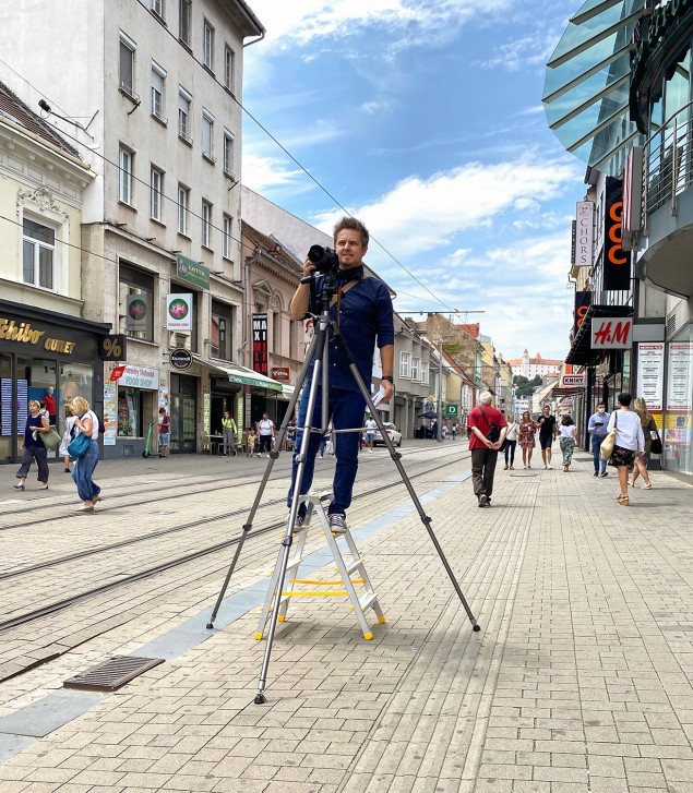 Fotografovanie v meste.