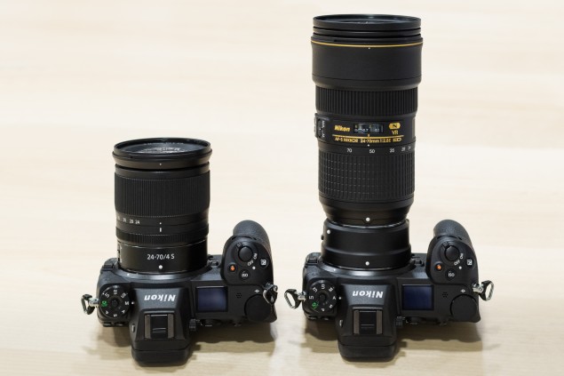Pomocou FTZ adaptéra spolupracuje Nikon Z bezchybne aj s objektívmi so zrkadlovky, komfort používania je však znížený neprimeranosťou rozmerov i váhy.