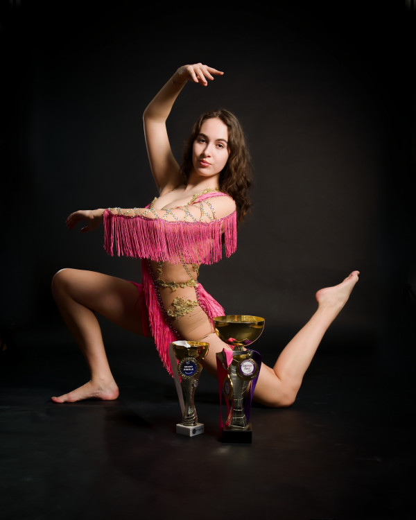 ocenená gymnastka