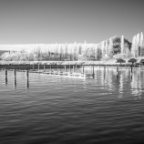 Balaton - prístav v zime, Szigliget