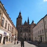 Košice, Alžbetina ulica a Dóm sv. Alžbety.