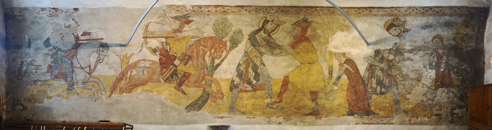 Freska Boj sv. Ladislava s Kumánom.