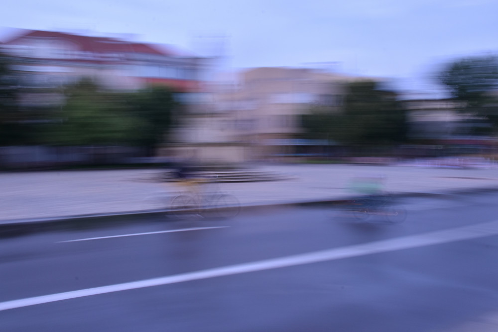 Namydlený cyklista