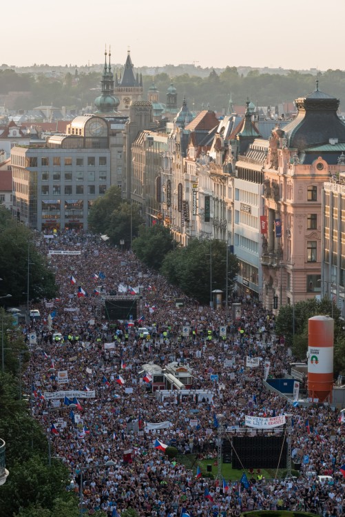 Česko protestuje