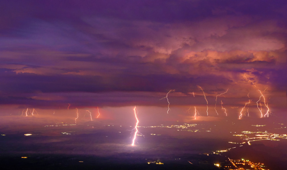Letná búrka pod Tatrami