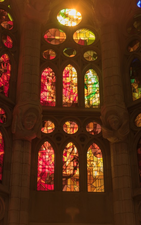 Okná v Sagrada Familia