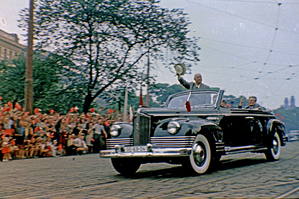 Chruščov v Prahe 1957
