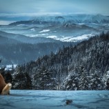 Zima na Lesnickom sedle v Pieninách