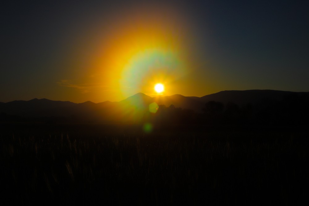 Západ slnka nad Lúčanskou Malou Fatrou