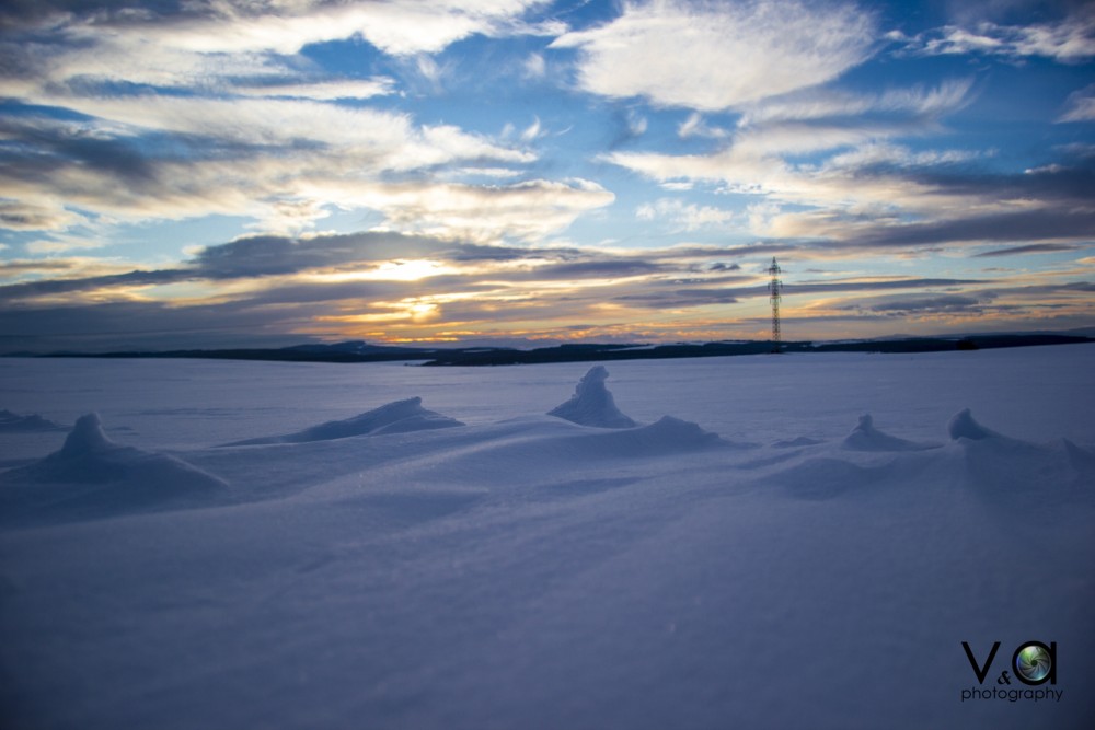 Winter sunset