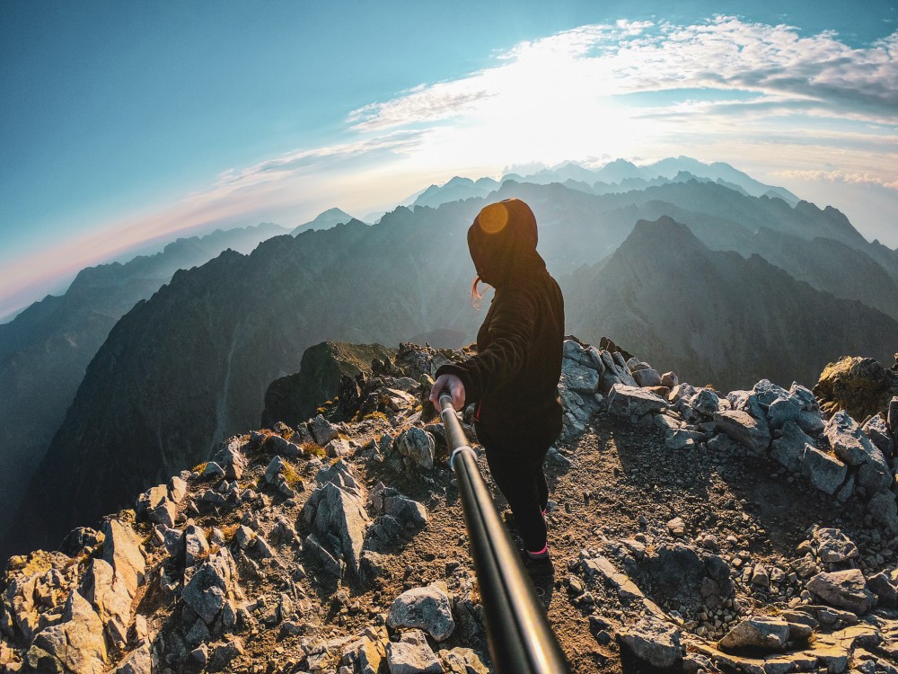 Pohľad na krásne Tatry z Kriváňa