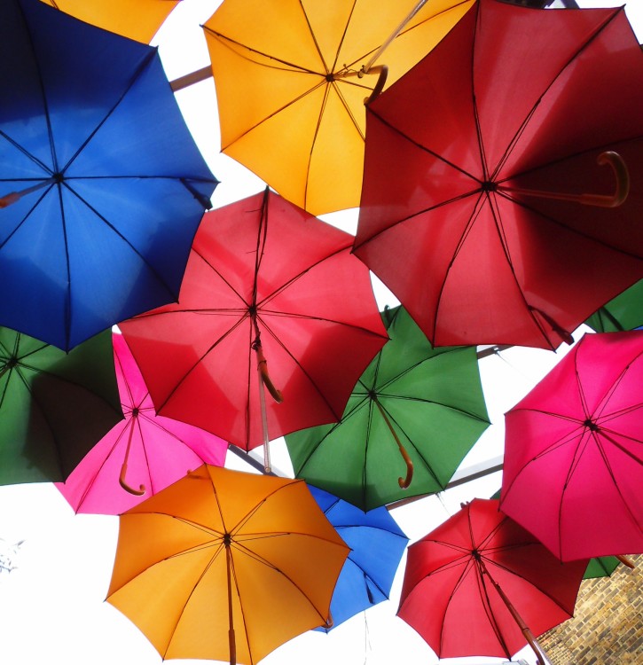 Colourful umbrellas