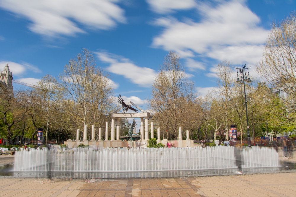Interaktívna fontána Budapešť