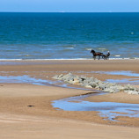 Tréning na pobreží Normandie