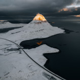 Východ slnka na Kirkjufell