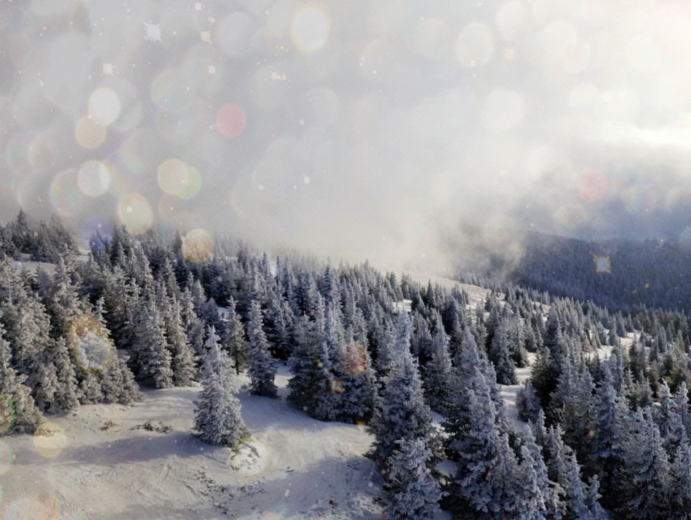 Fantasy zimná krajina