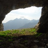 Výhľad kamzíka z kamzíčej jaskyne