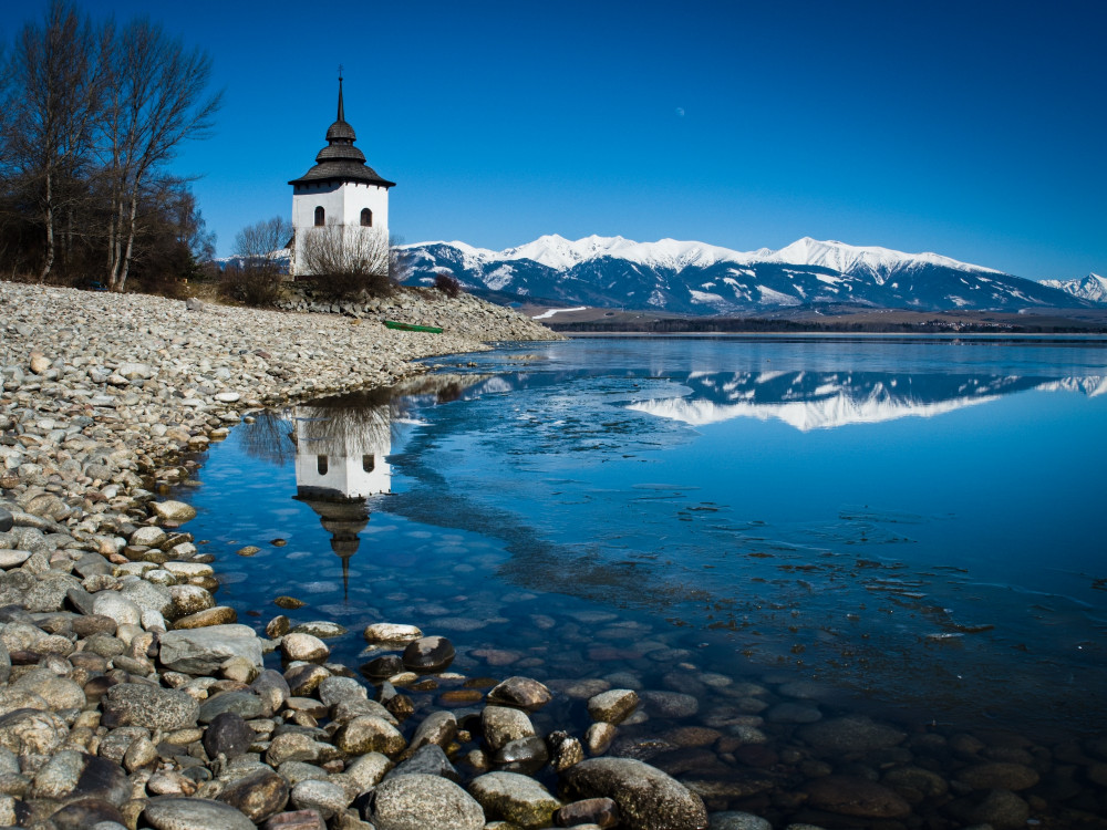 Zima na Liptovskej Mare.