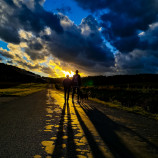 Trio and Sunset