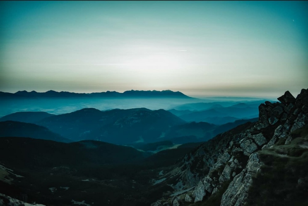 Ranny pohlad z dumbiera na vysoke tatry